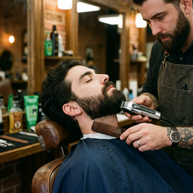 Professional beard trim and shaping service - Expert beard grooming at your home
