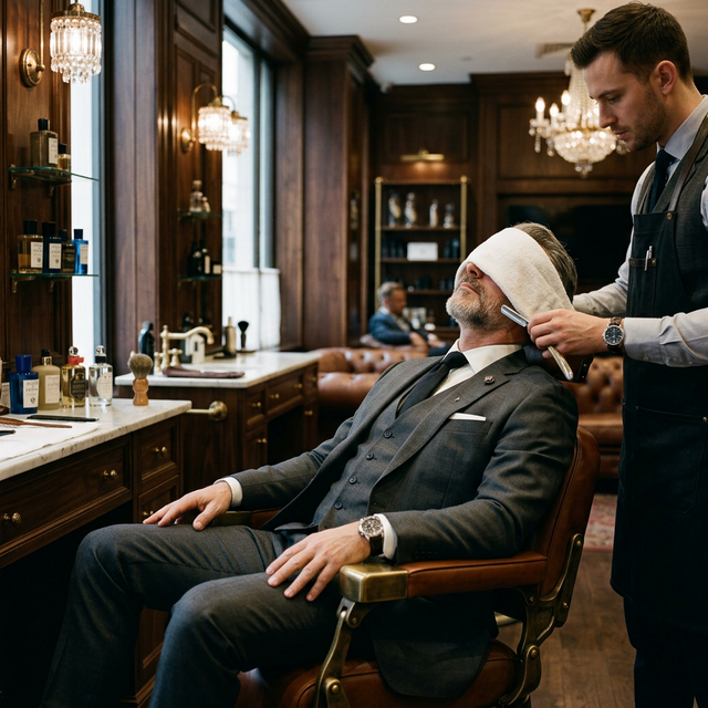 Executive mobile grooming package - Premium at-home haircut and beard service for professionals